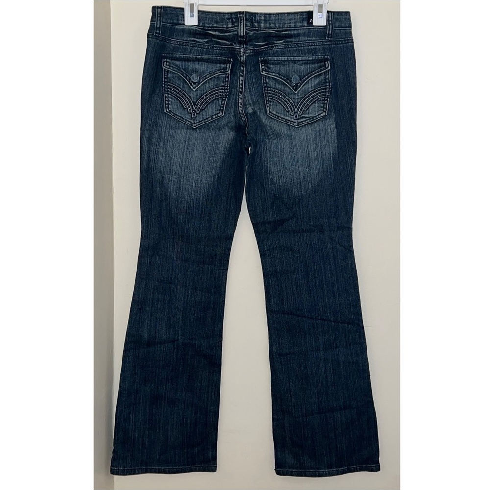 Dark wash boot cut jeans